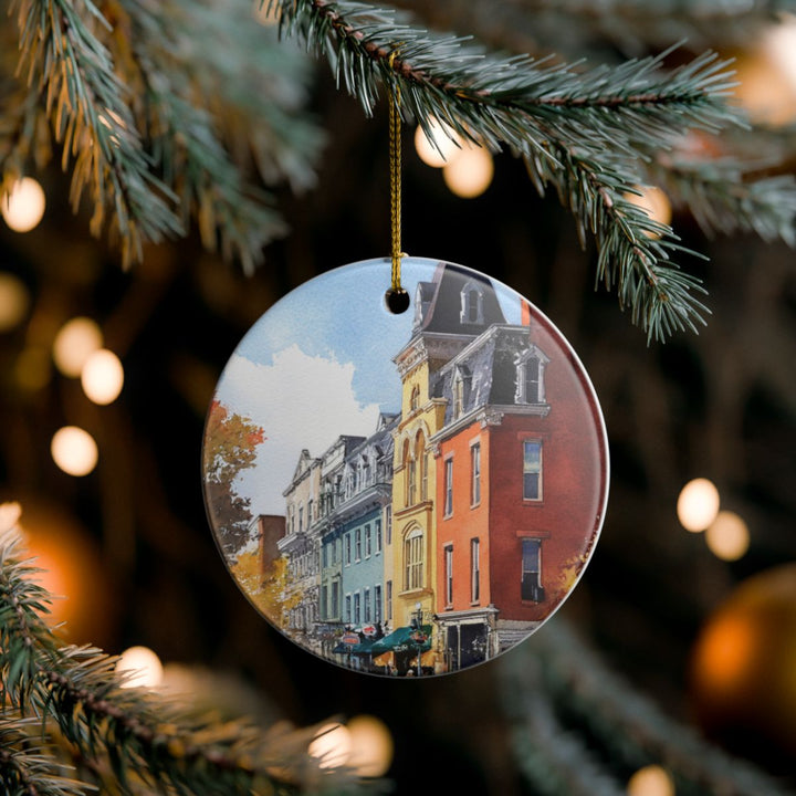 Burlington Vermont Ornament: Unique Burlington Souvenir, Burlington Vermont Xmas Decor, and Authentic Burlington Gift