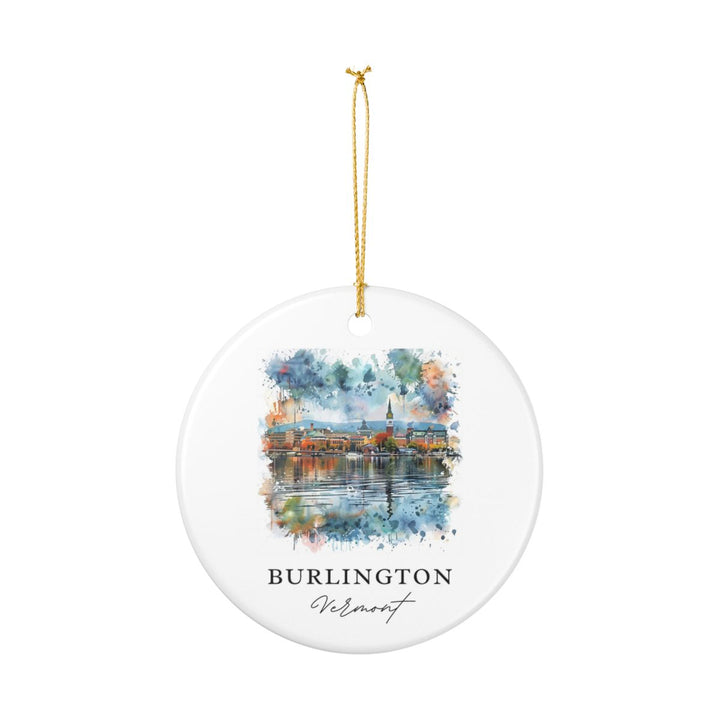 Burlington Vermont Vermont Ornament: Unique Burlington Vermont Souvenir, Burlington Vermont Vermont Xmas Decor, and Authentic Burlington Vermont Gift