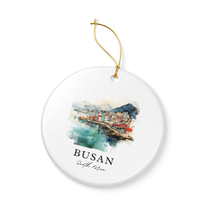 Busan South Korea Ornament: Unique Busan South Korea Souvenir, Busan South Korea Xmas Decor, and Authentic Busan South Korea Gift