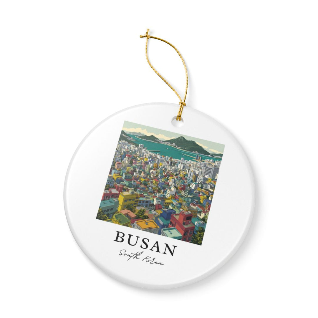Busan South Korea Ornament: Unique Busan South Korea Souvenir, Busan South Korea Xmas Decor, and Authentic Busan South Korea Gift
