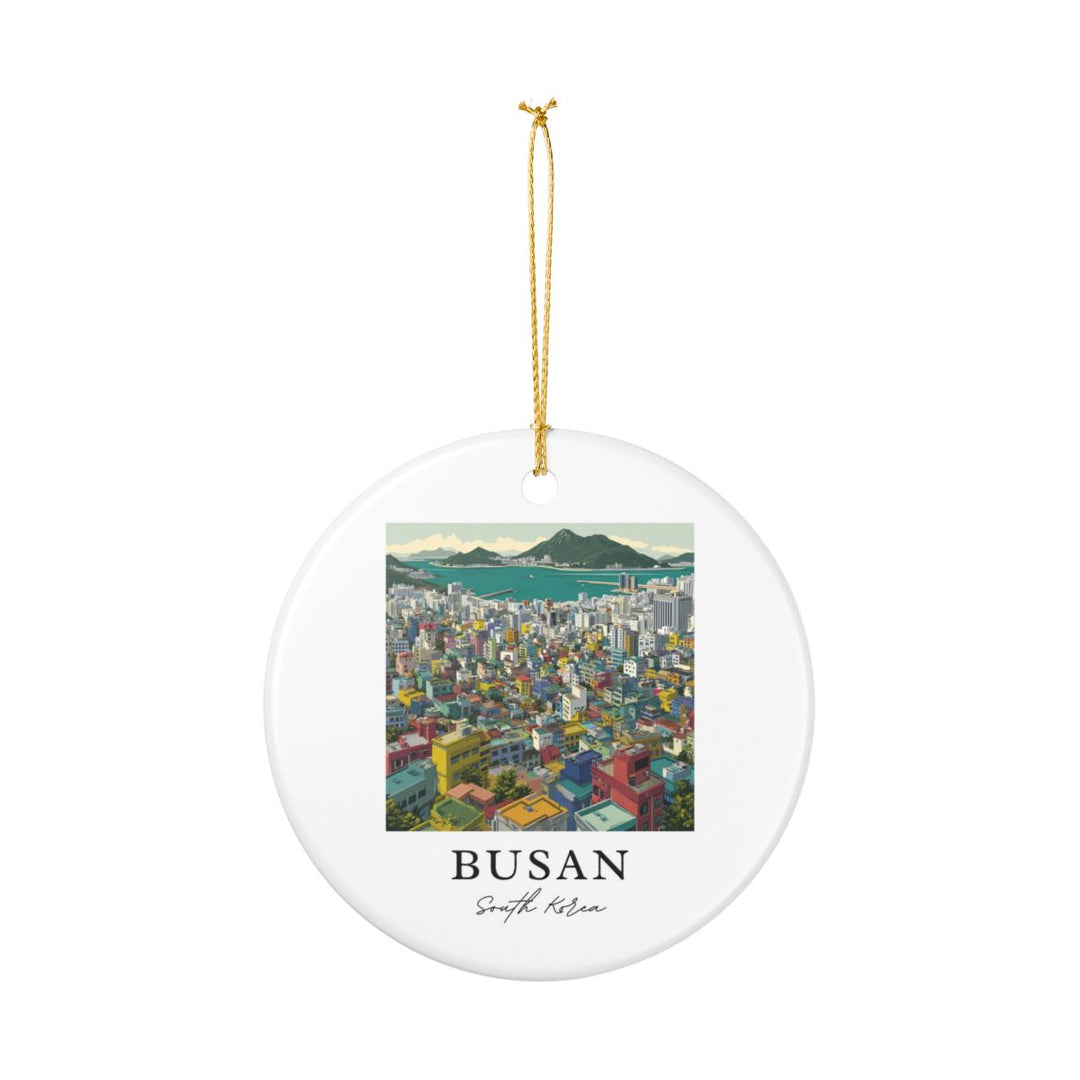 Busan South Korea Ornament: Unique Busan South Korea Souvenir, Busan South Korea Xmas Decor, and Authentic Busan South Korea Gift