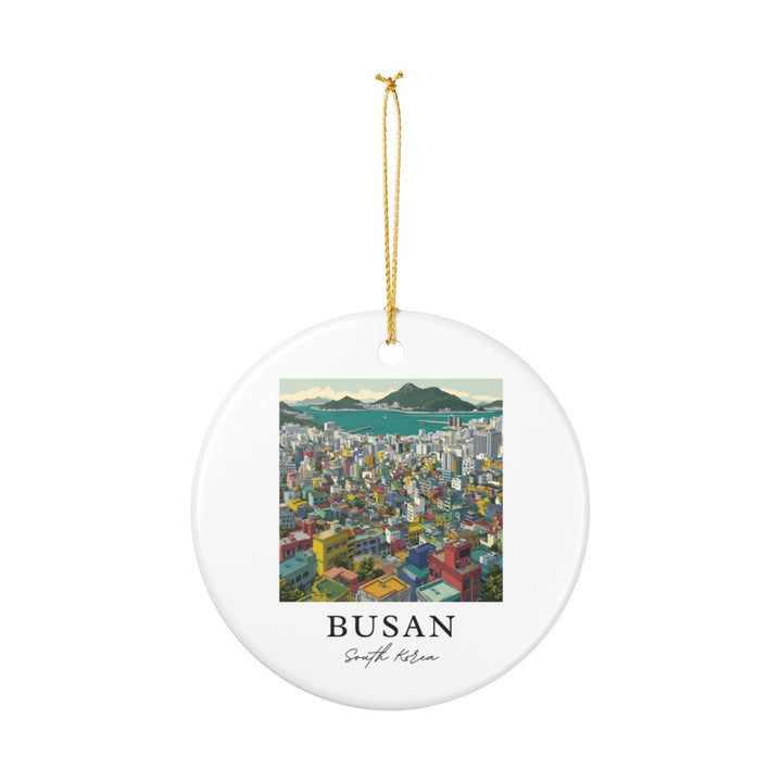 Busan South Korea Ornament: Unique Busan South Korea Souvenir, Busan South Korea Xmas Decor, and Authentic Busan South Korea Gift