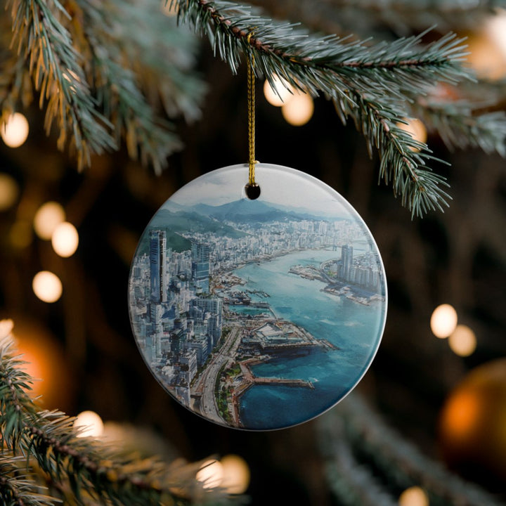 Busan South Korea Ornament: Unique Busan South Korea Souvenir, Busan South Korea Xmas Decor, and Authentic Busan South Korea Gift