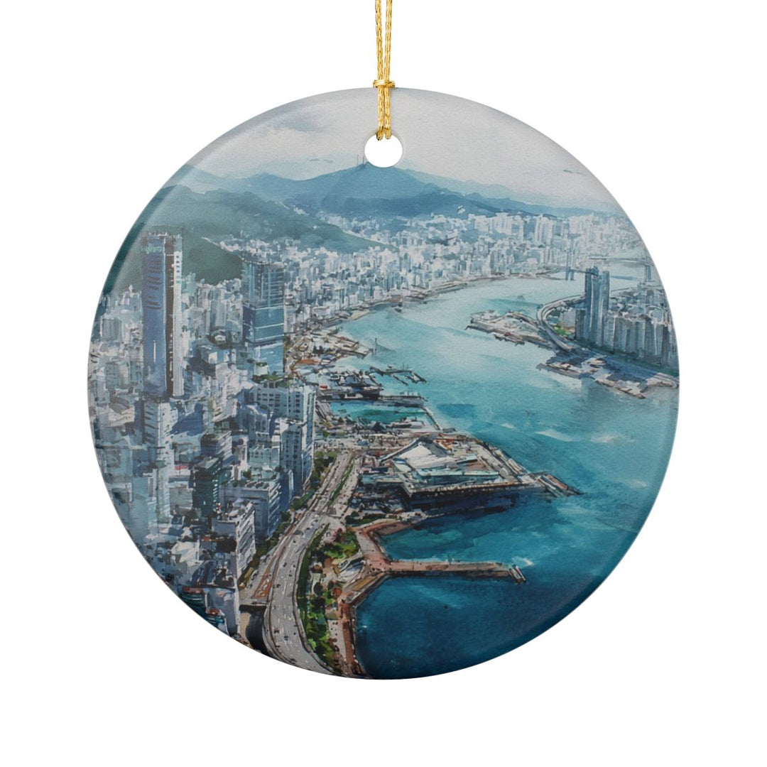 Busan South Korea Ornament: Unique Busan South Korea Souvenir, Busan South Korea Xmas Decor, and Authentic Busan South Korea Gift