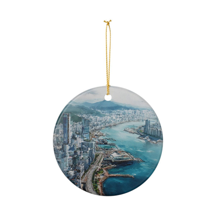 Busan South Korea Ornament: Unique Busan South Korea Souvenir, Busan South Korea Xmas Decor, and Authentic Busan South Korea Gift