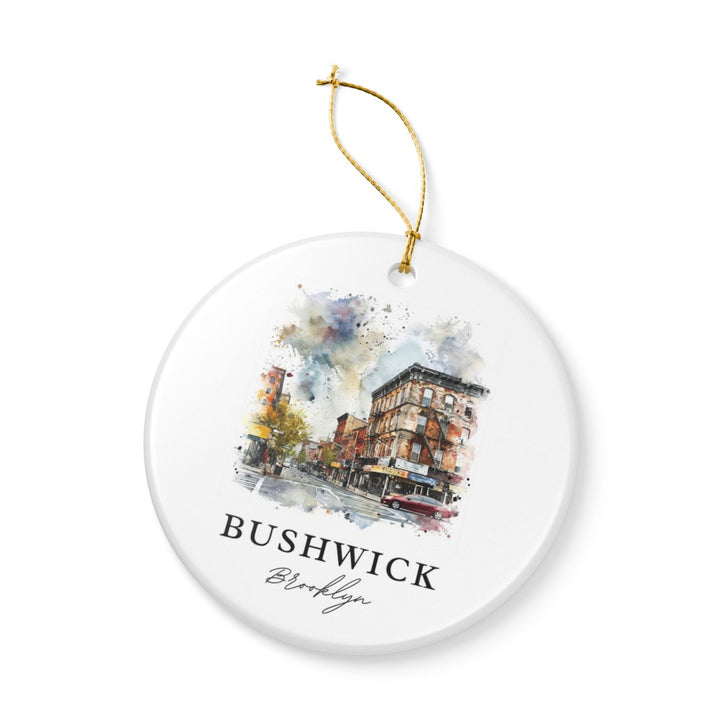 Bushwick New York Ornament: Unique Bushwick Souvenir, Bushwick New York Xmas Decor, and Authentic Bushwick Gift