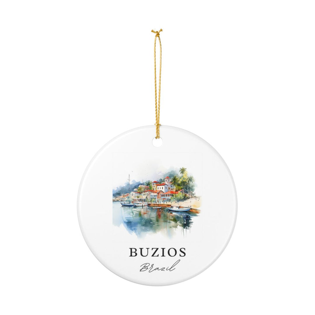 Buzios Brazil Ornament: Unique Buzios Souvenir, Buzios Brazil Xmas Decor, and Authentic Buzios Gift