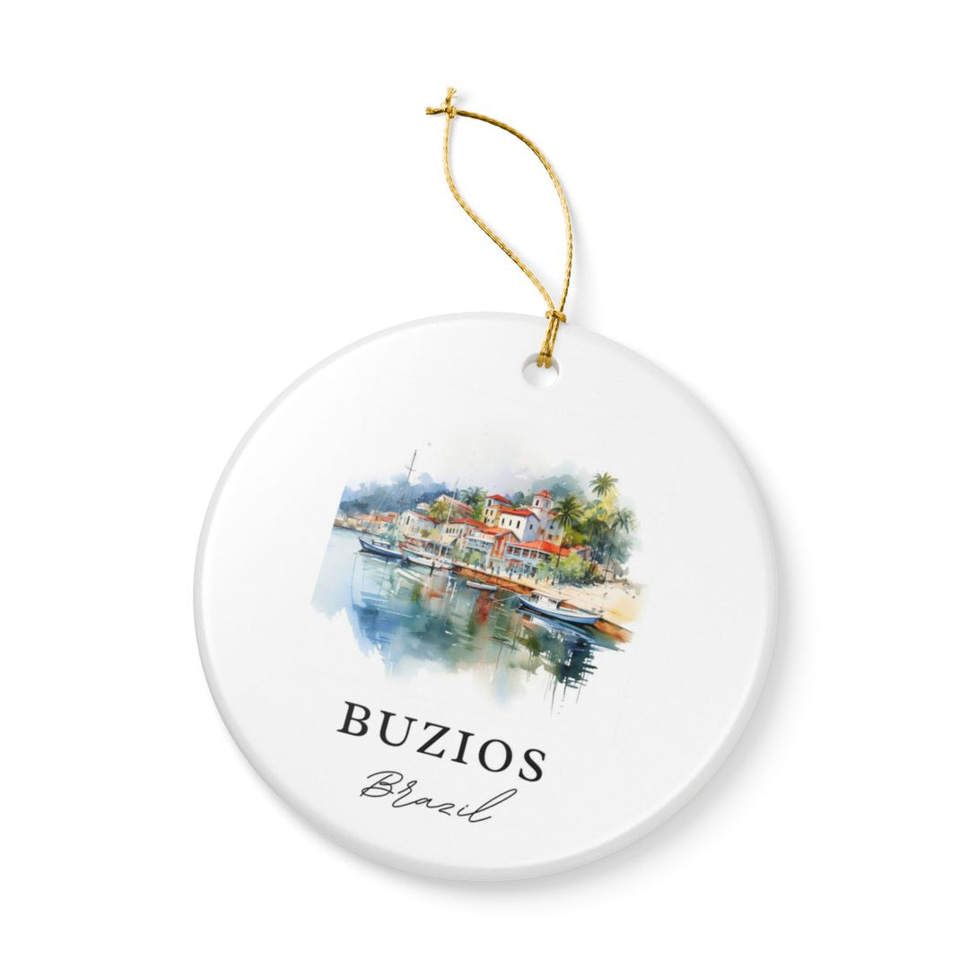 Buzios Brazil Ornament: Unique Buzios Souvenir, Buzios Brazil Xmas Decor, and Authentic Buzios Gift