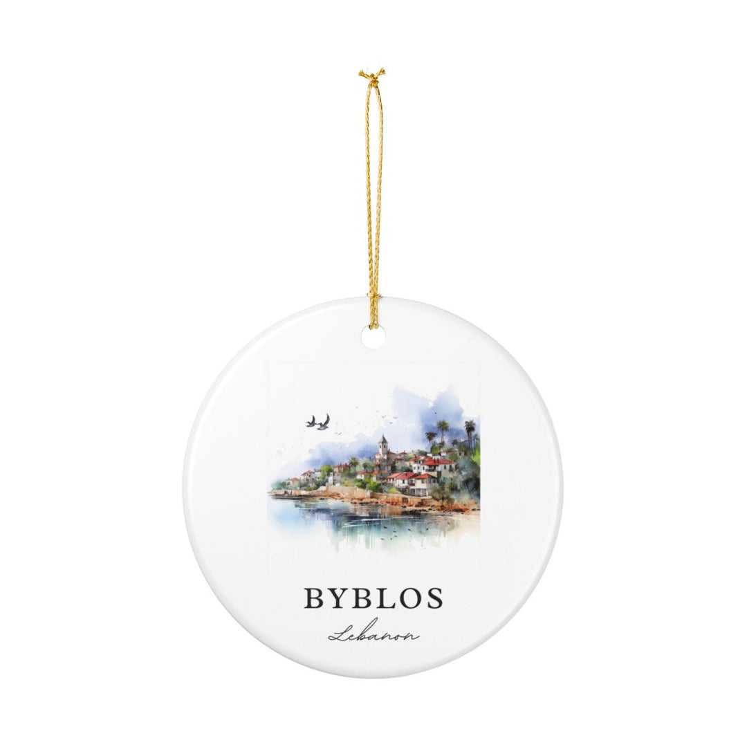 Byblos Lebanon Ornament: Unique Byblos Lebanon Souvenir, Byblos Lebanon Xmas Decor, and Authentic Byblos Lebanon Gift