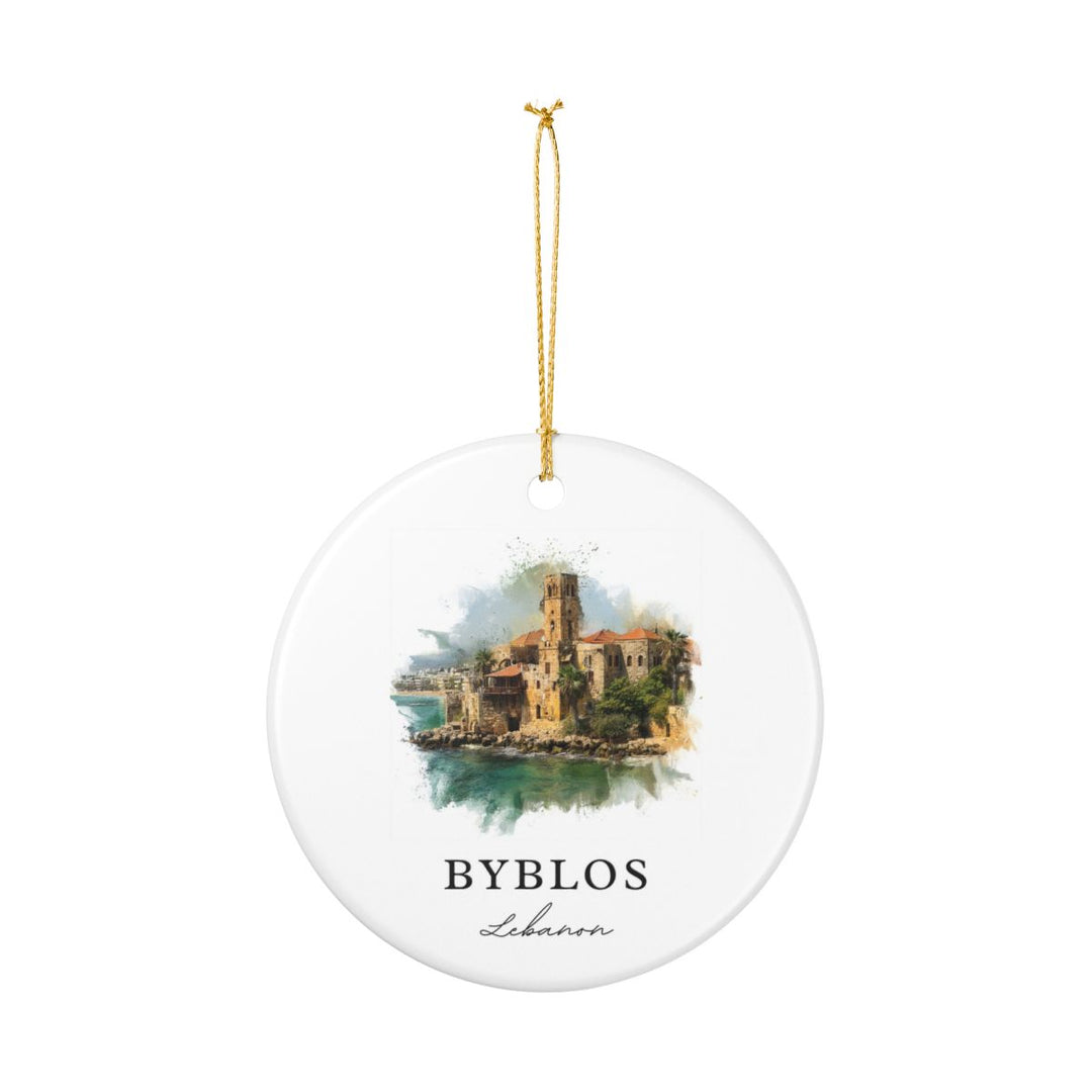 Byblos Lebanon Ornament: Unique Byblos Lebanon Souvenir, Byblos Lebanon Xmas Decor, and Authentic Byblos Lebanon Gift