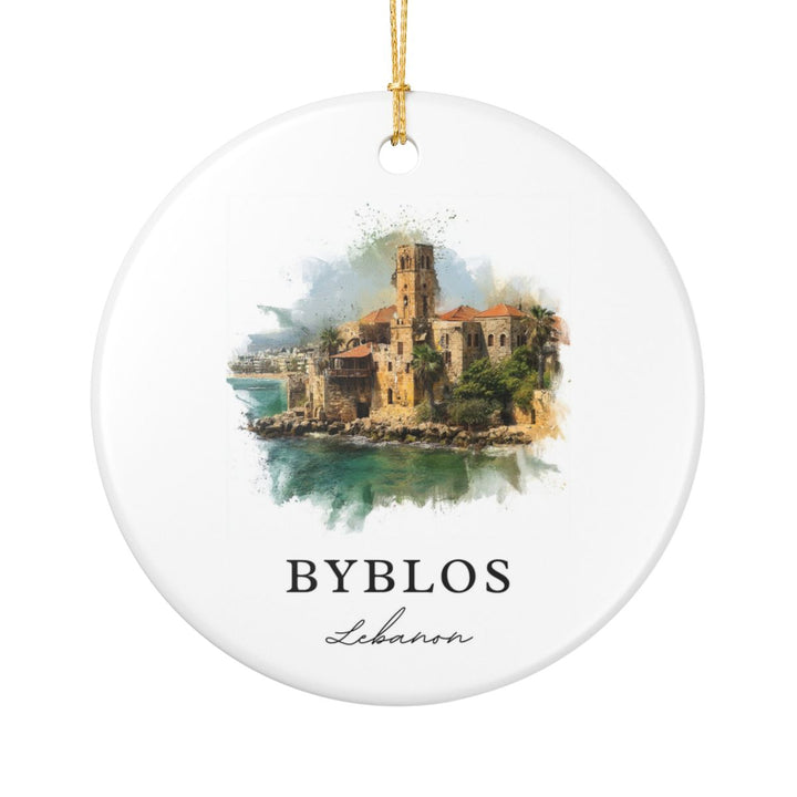 Byblos Lebanon Ornament: Unique Byblos Lebanon Souvenir, Byblos Lebanon Xmas Decor, and Authentic Byblos Lebanon Gift