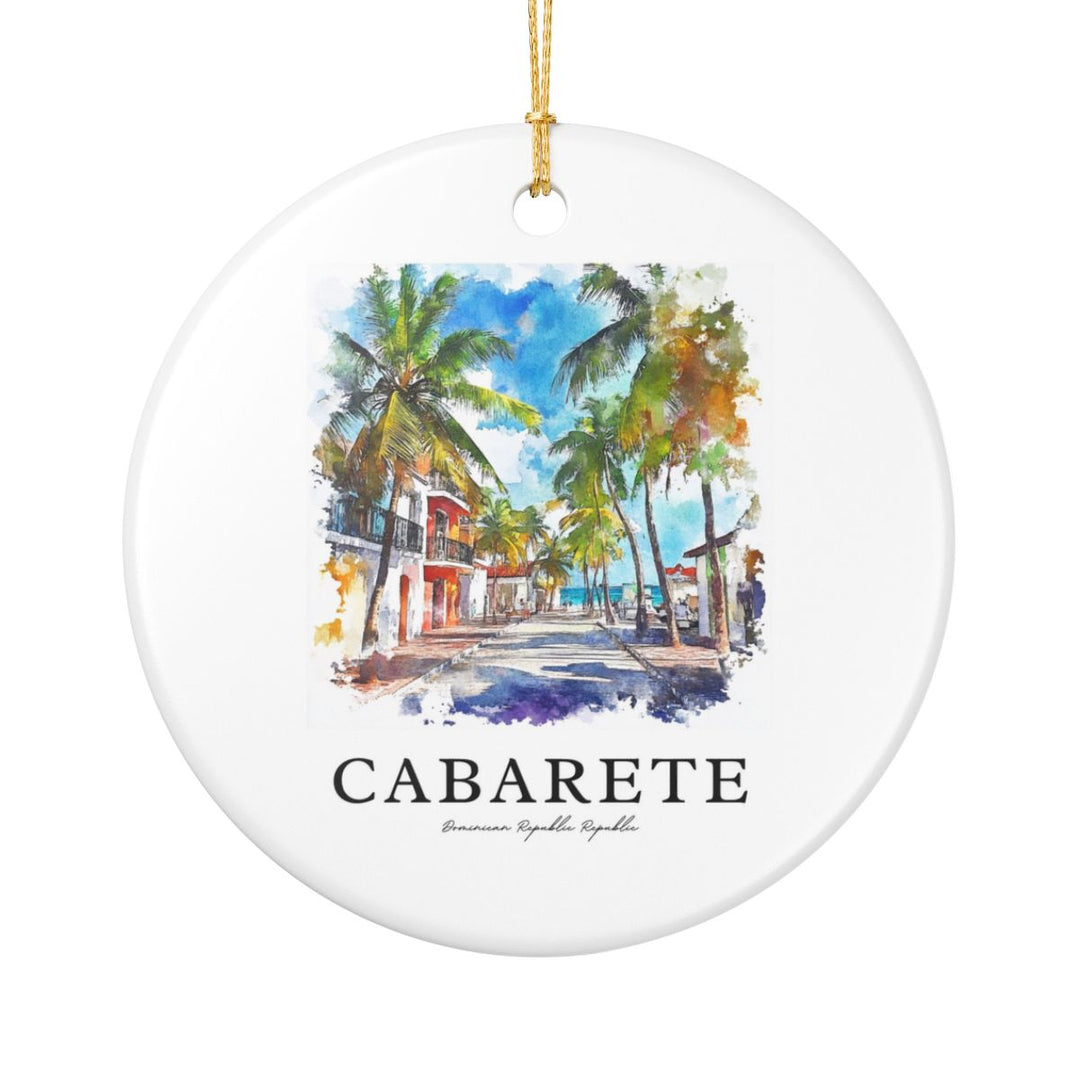 Cabarete Dominican Republic Ornament: Unique Cabarete Dominican Republic Souvenir, Cabarete Dominican Republic Xmas Decor, and Authentic Cabarete Dominican Republic Gift