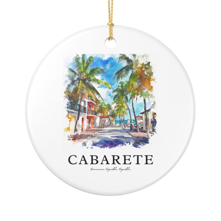 Cabarete Dominican Republic Ornament: Unique Cabarete Dominican Republic Souvenir, Cabarete Dominican Republic Xmas Decor, and Authentic Cabarete Dominican Republic Gift