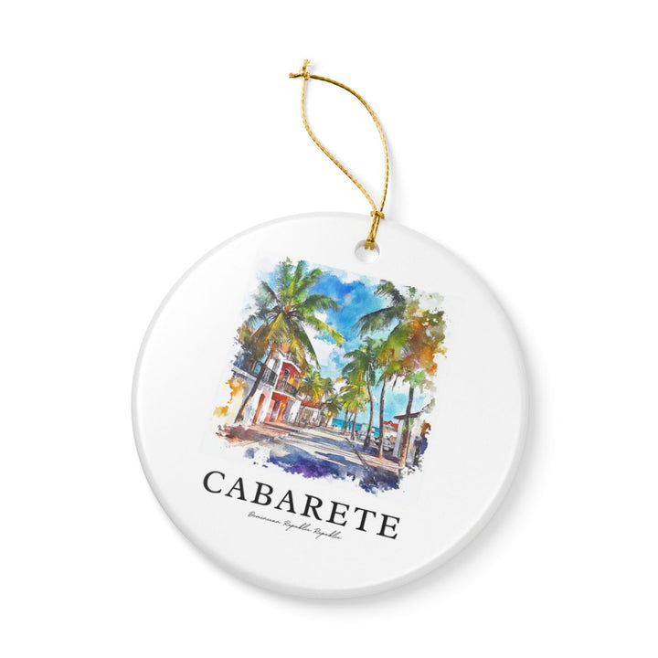 Cabarete Dominican Republic Ornament: Unique Cabarete Dominican Republic Souvenir, Cabarete Dominican Republic Xmas Decor, and Authentic Cabarete Dominican Republic Gift