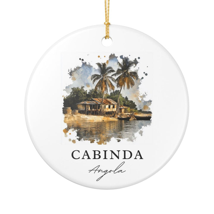 Cabinda Angola Ornament: Unique Cabinda Angola Souvenir, Cabinda Angola Xmas Decor, and Authentic Cabinda Angola Gift