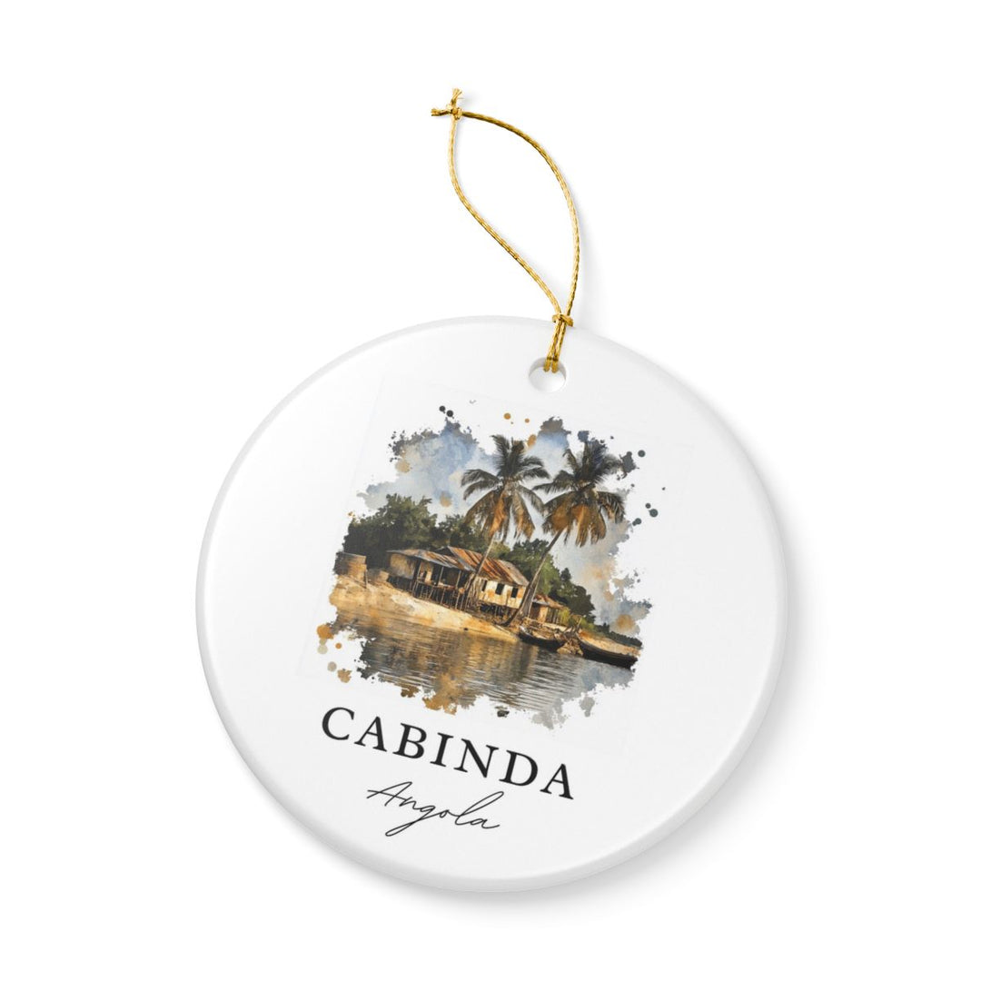 Cabinda Angola Ornament: Unique Cabinda Angola Souvenir, Cabinda Angola Xmas Decor, and Authentic Cabinda Angola Gift