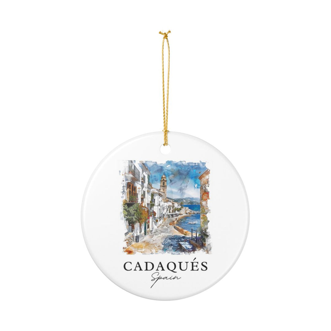 Cadaques Spain Ornament: Unique Cadaques Spain Souvenir, Cadaques Spain Xmas Decor, and Authentic Cadaques Spain Gift