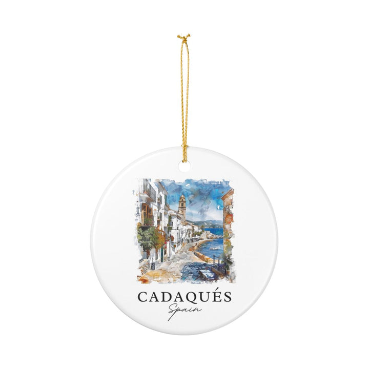 Cadaques Spain Ornament: Unique Cadaques Spain Souvenir, Cadaques Spain Xmas Decor, and Authentic Cadaques Spain Gift