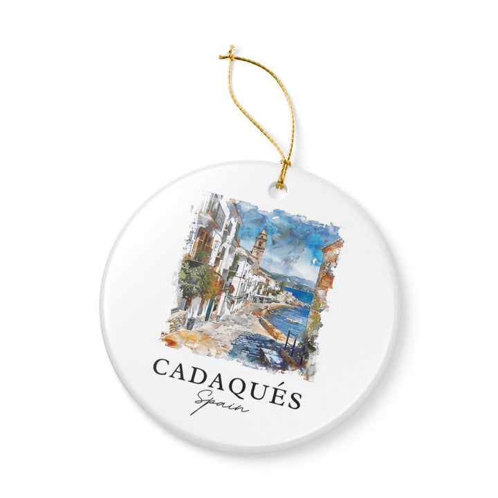 Cadaques Spain Ornament: Unique Cadaques Spain Souvenir, Cadaques Spain Xmas Decor, and Authentic Cadaques Spain Gift