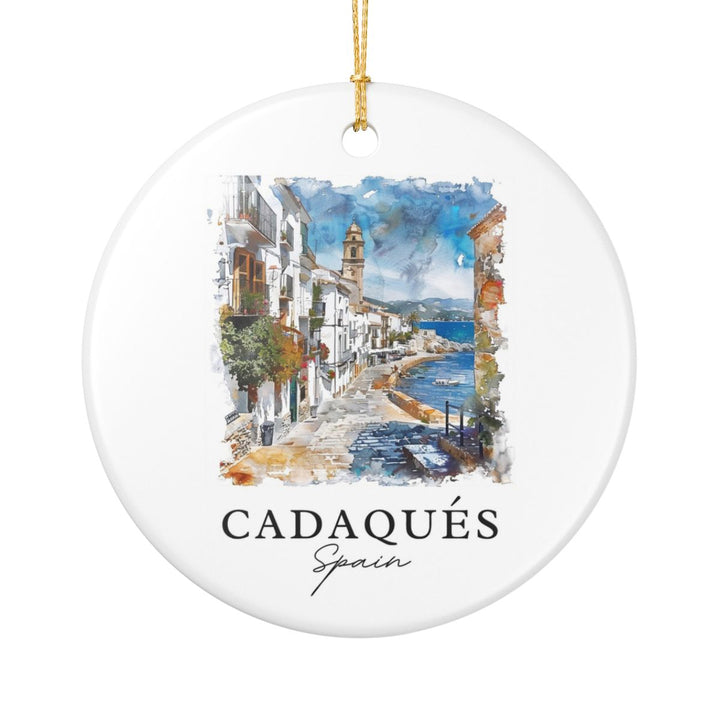 Cadaques Spain Ornament: Unique Cadaques Spain Souvenir, Cadaques Spain Xmas Decor, and Authentic Cadaques Spain Gift