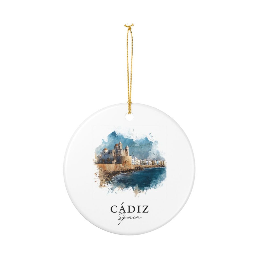 Cadiz Spain Ornament: Unique Cadiz Spain Souvenir, Cadiz Spain Xmas Decor, and Authentic Cadiz Spain Gift