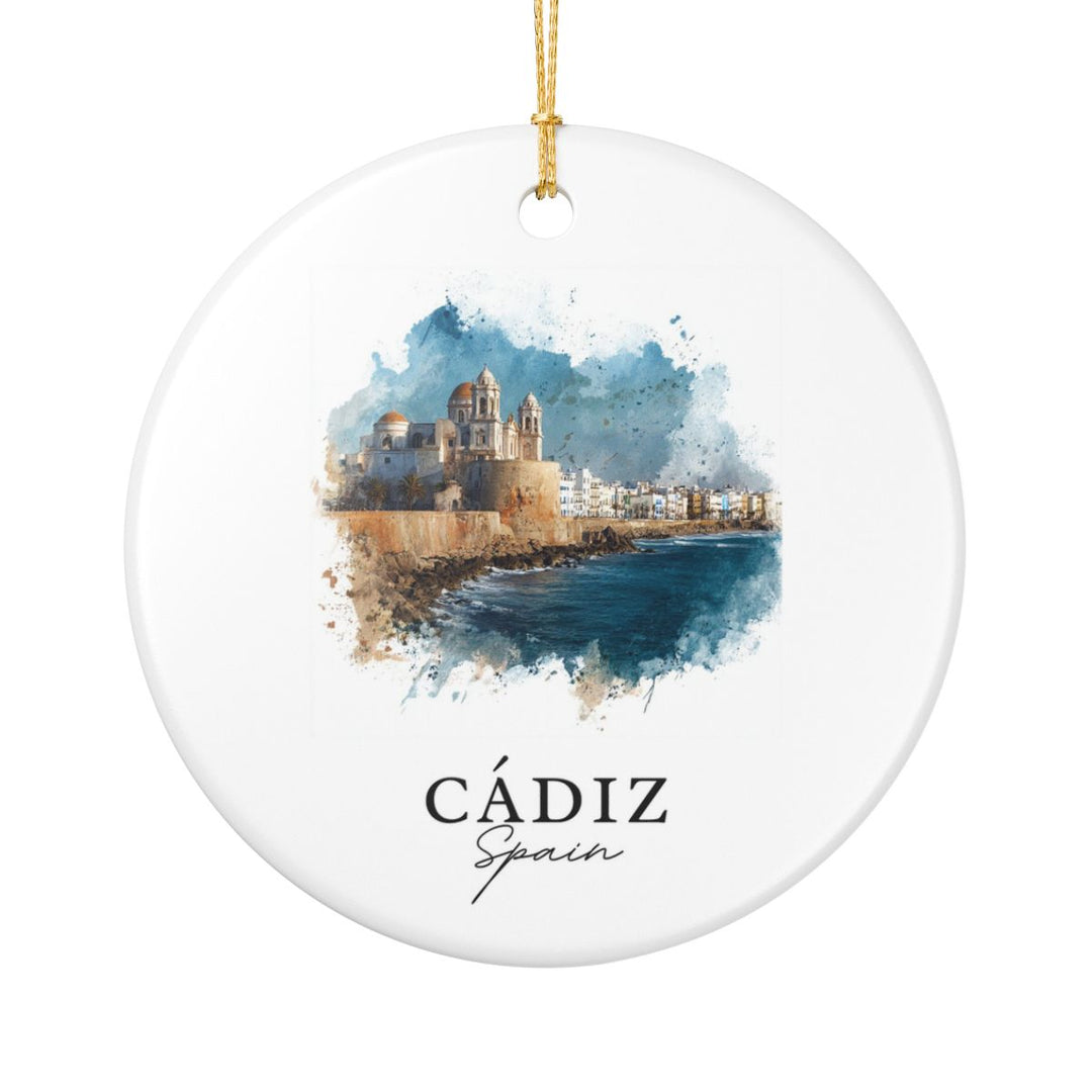 Cadiz Spain Ornament: Unique Cadiz Spain Souvenir, Cadiz Spain Xmas Decor, and Authentic Cadiz Spain Gift