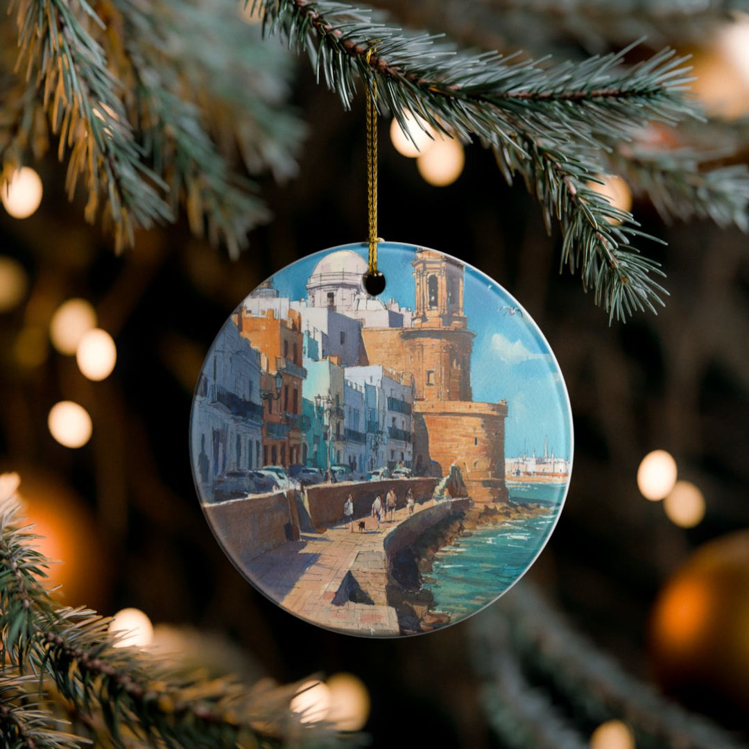 Cadiz Spain Ornament: Unique Cadiz Spain Souvenir, Cadiz Spain Xmas Decor, and Authentic Cadiz Spain Gift