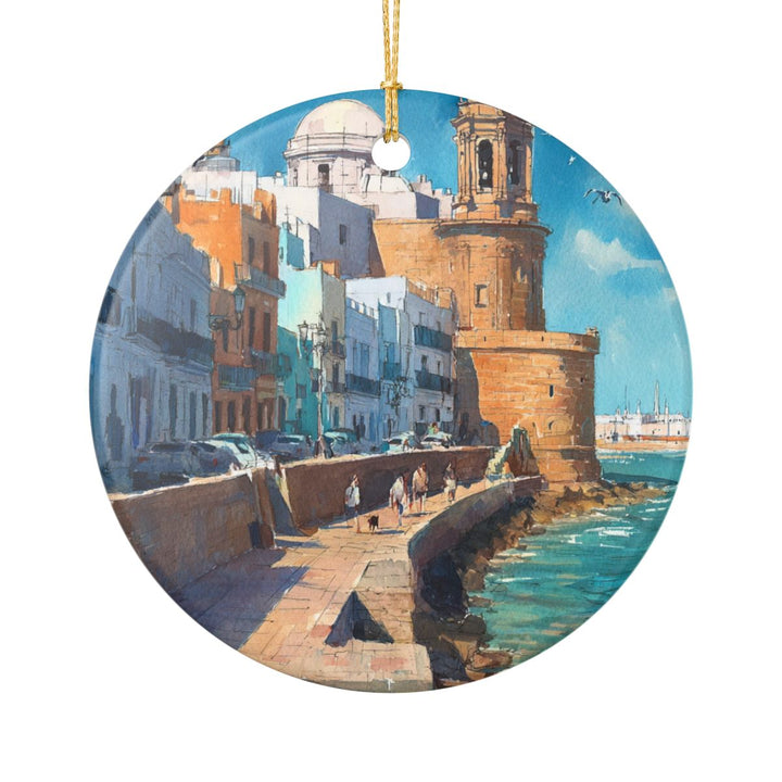 Cadiz Spain Ornament: Unique Cadiz Spain Souvenir, Cadiz Spain Xmas Decor, and Authentic Cadiz Spain Gift