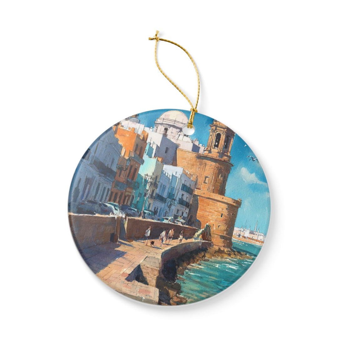 Cadiz Spain Ornament: Unique Cadiz Spain Souvenir, Cadiz Spain Xmas Decor, and Authentic Cadiz Spain Gift
