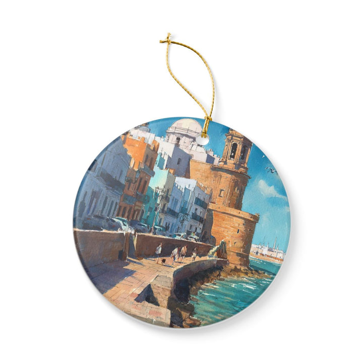 Cadiz Spain Ornament: Unique Cadiz Spain Souvenir, Cadiz Spain Xmas Decor, and Authentic Cadiz Spain Gift