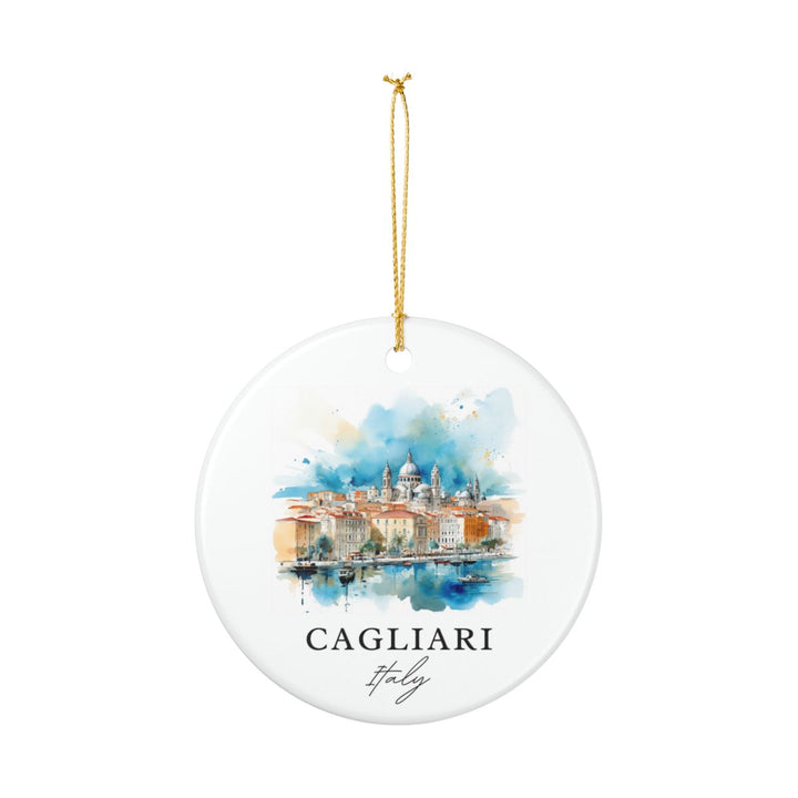 Cagliari Italy Ornament: Unique Cagliari Souvenir, Cagliari Italy Xmas Decor, and Authentic Cagliari Gift