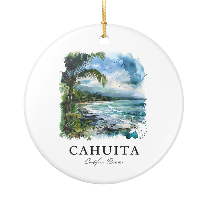 Cahuita Costa Rica Ornament: Unique Cahuita Costa Rica Souvenir, Cahuita Costa Rica Xmas Decor, and Authentic Cahuita Costa Rica Gift