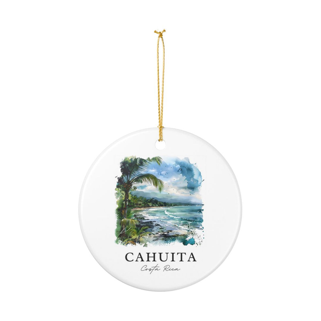 Cahuita Costa Rica Ornament: Unique Cahuita Costa Rica Souvenir, Cahuita Costa Rica Xmas Decor, and Authentic Cahuita Costa Rica Gift