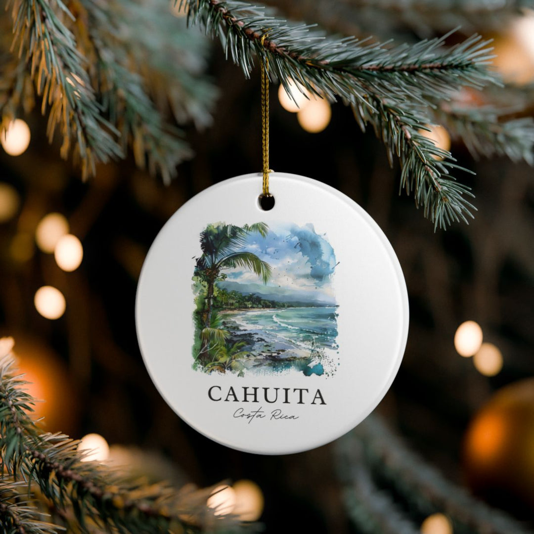 Cahuita Costa Rica Ornament: Unique Cahuita Costa Rica Souvenir, Cahuita Costa Rica Xmas Decor, and Authentic Cahuita Costa Rica Gift