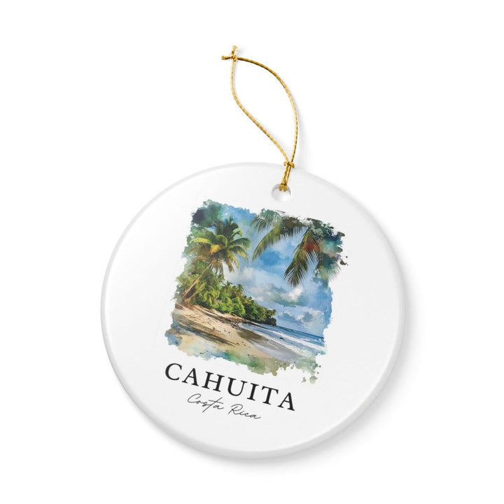 Cahuita Costa Rica Ornament: Unique Cahuita Costa Rica Souvenir, Cahuita Costa Rica Xmas Decor, and Authentic Cahuita Costa Rica Gift