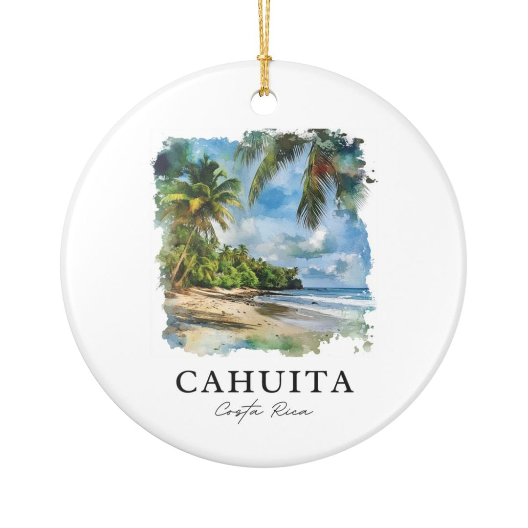 Cahuita Costa Rica Ornament: Unique Cahuita Costa Rica Souvenir, Cahuita Costa Rica Xmas Decor, and Authentic Cahuita Costa Rica Gift
