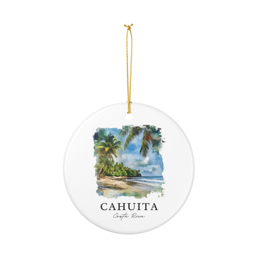 Cahuita Costa Rica Ornament: Unique Cahuita Costa Rica Souvenir, Cahuita Costa Rica Xmas Decor, and Authentic Cahuita Costa Rica Gift
