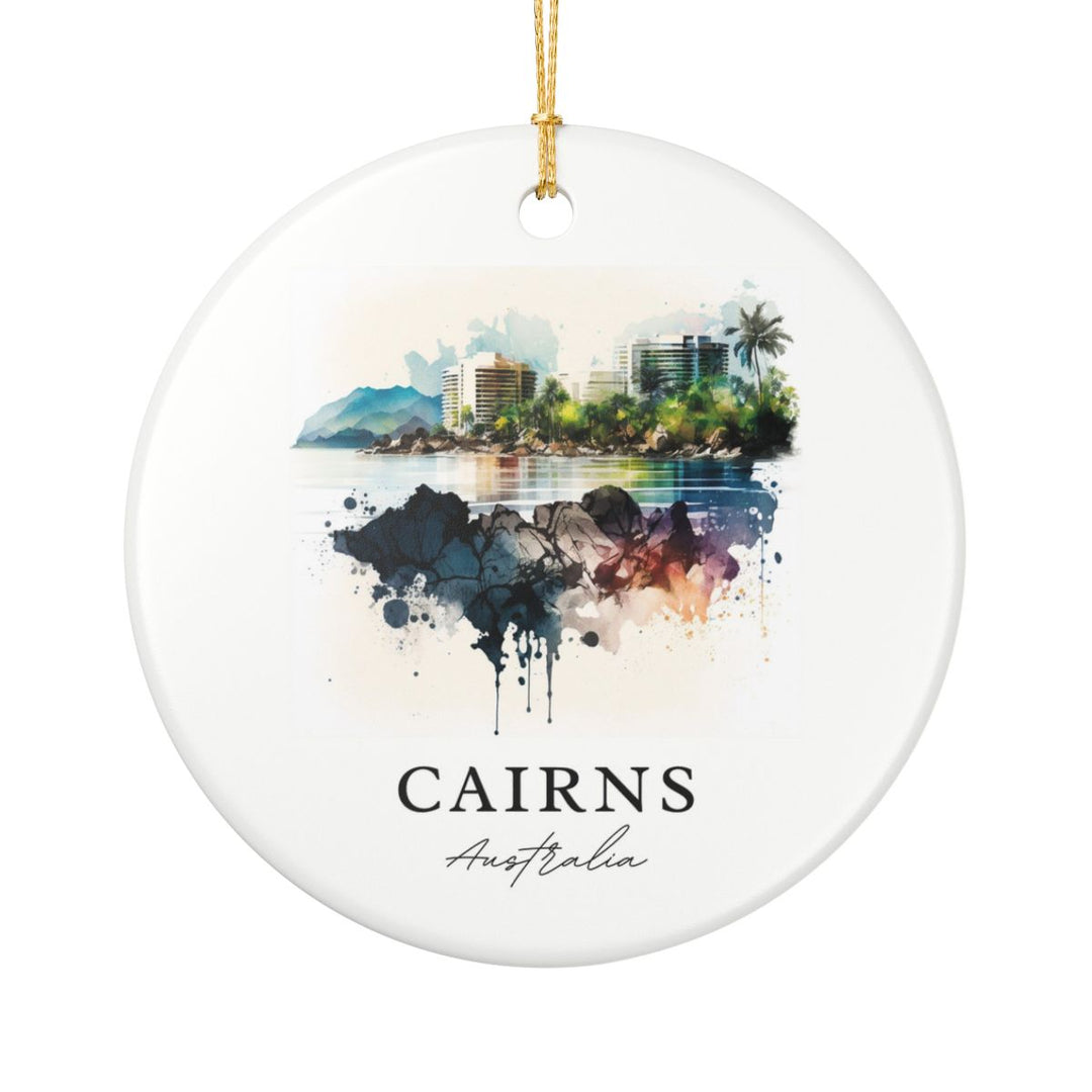 Cairns Australia Ornament: Unique Cairns Souvenir, Cairns Australia Xmas Decor, and Authentic Cairns Gift
