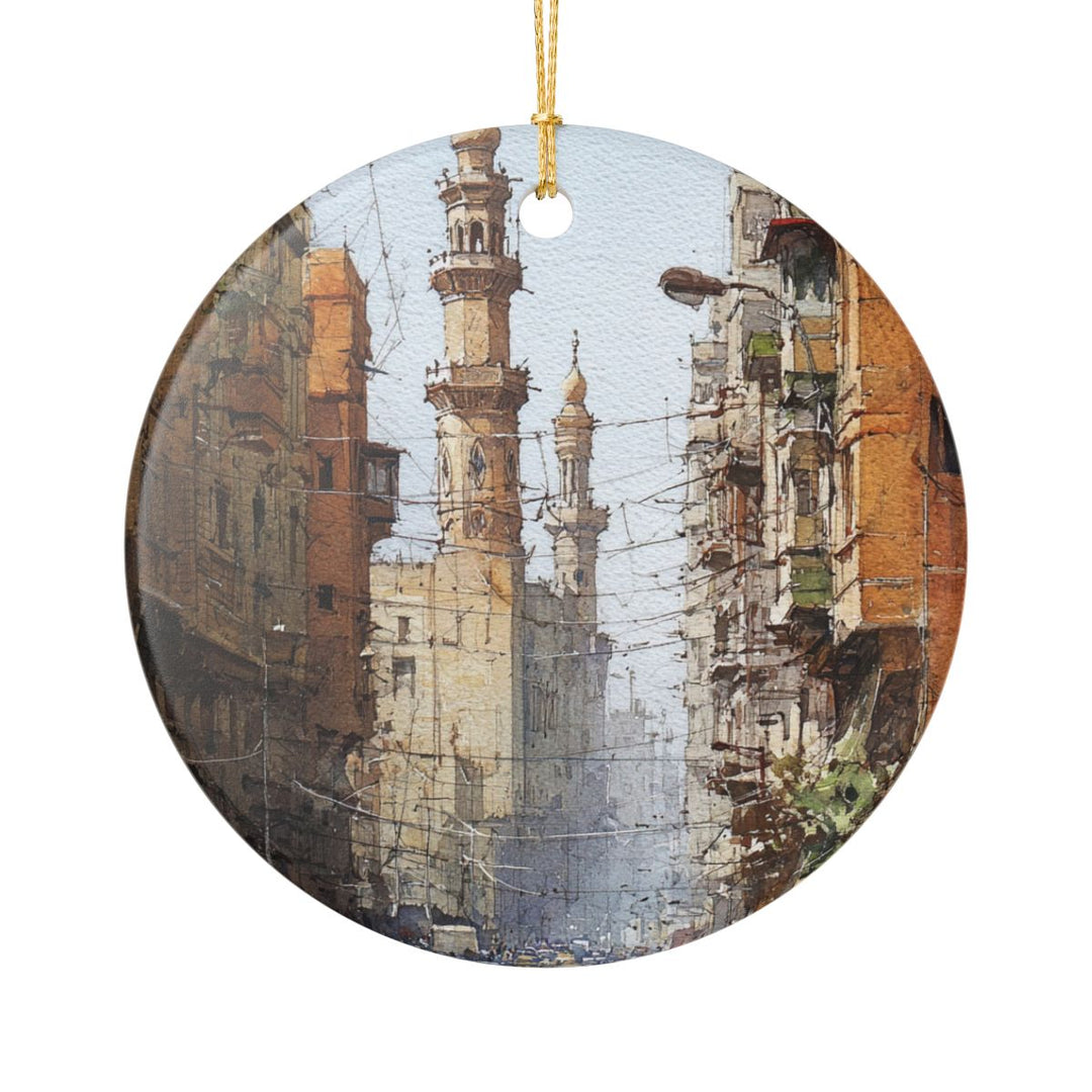 Cairo Egypt Ornament: Unique Cairo Souvenir, Cairo Egypt Xmas Decor, and Authentic Cairo Gift