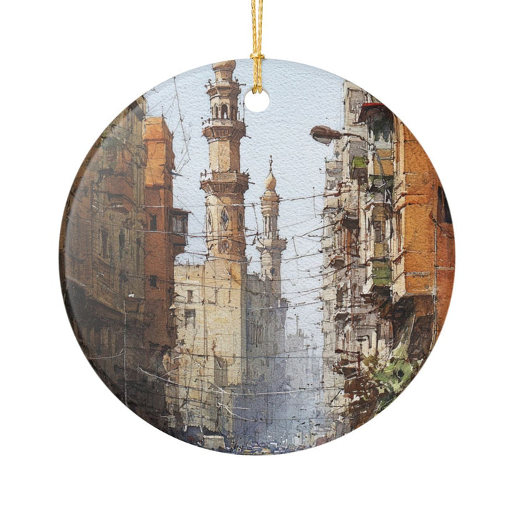 Cairo Egypt Ornament: Unique Cairo Souvenir, Cairo Egypt Xmas Decor, and Authentic Cairo Gift