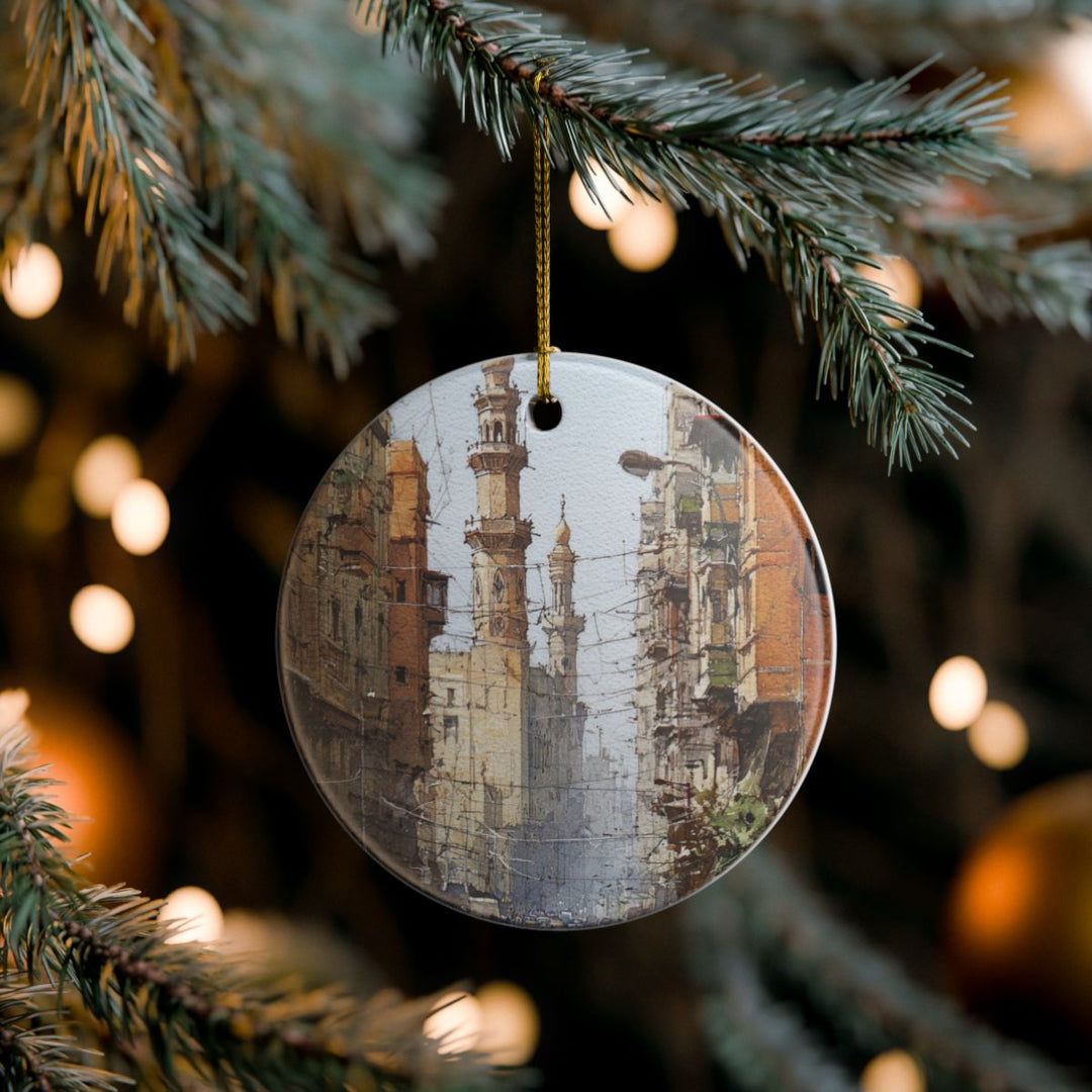 Cairo Egypt Ornament: Unique Cairo Souvenir, Cairo Egypt Xmas Decor, and Authentic Cairo Gift