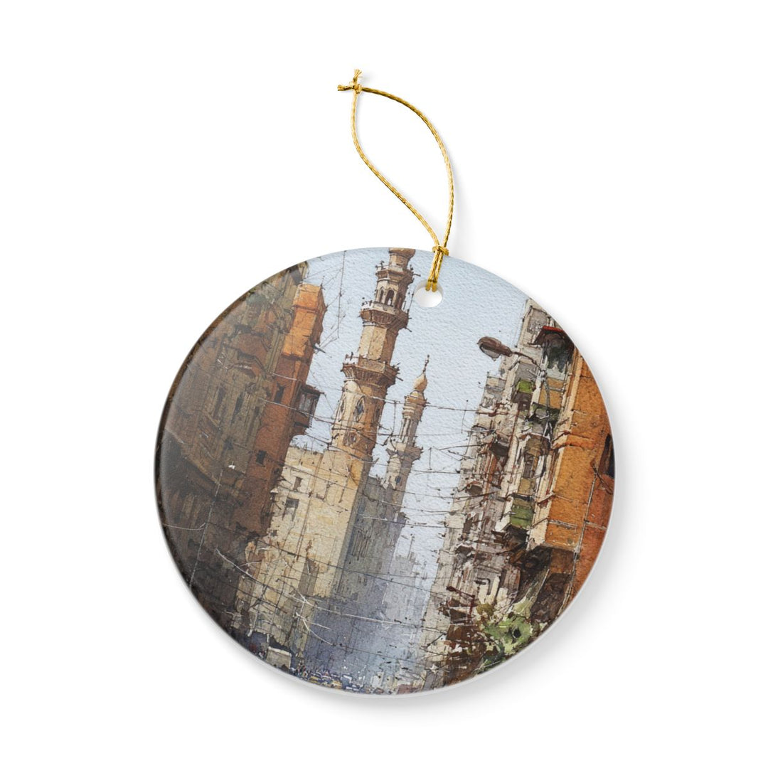 Cairo Egypt Ornament: Unique Cairo Souvenir, Cairo Egypt Xmas Decor, and Authentic Cairo Gift