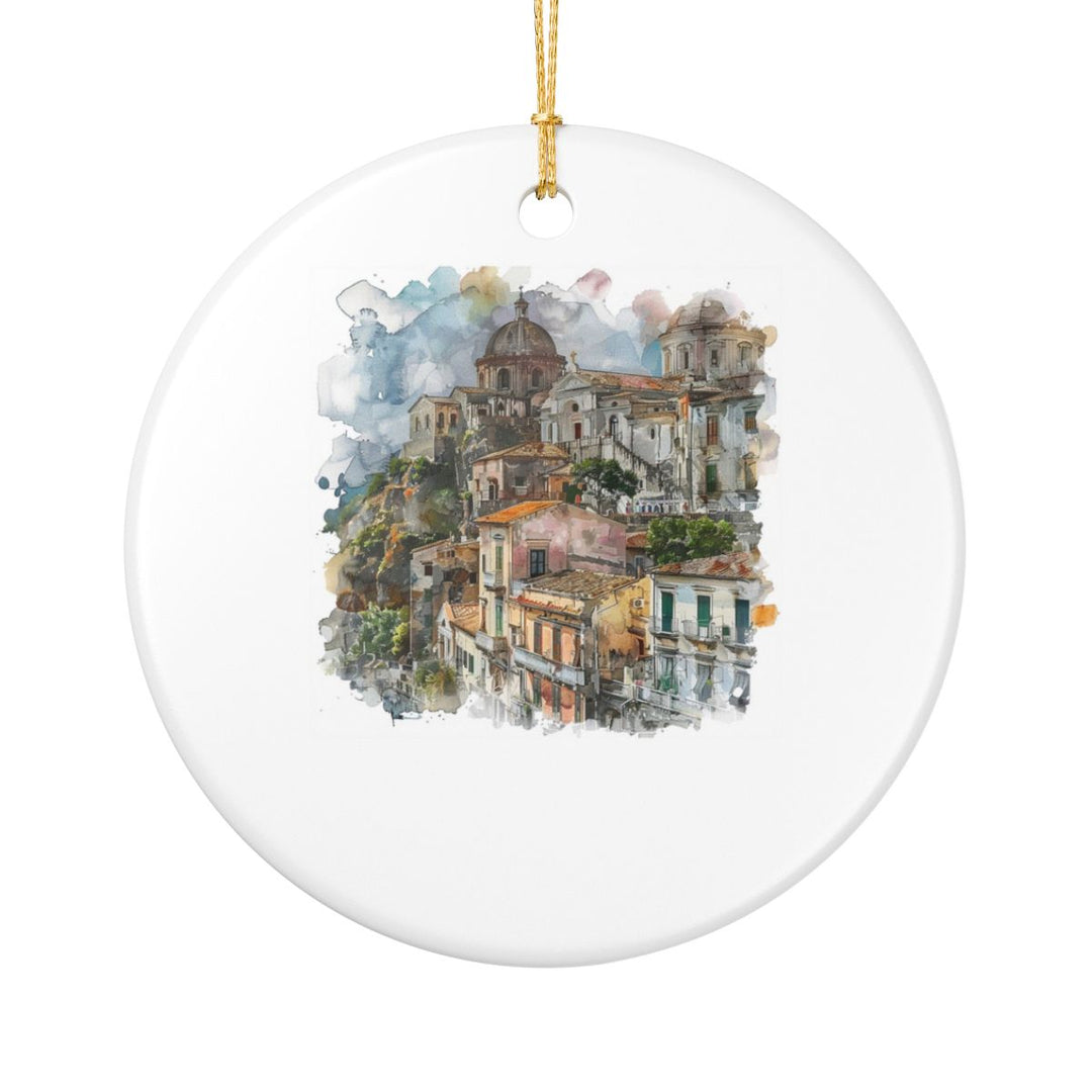 Calabria Italy Ornament: Unique Calabria Souvenir, Calabria Italy Xmas Decor, and Authentic Calabria Gift