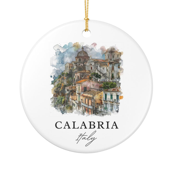 Calabria Italy Ornament: Unique Calabria Souvenir, Calabria Italy Xmas Decor, and Authentic Calabria Gift