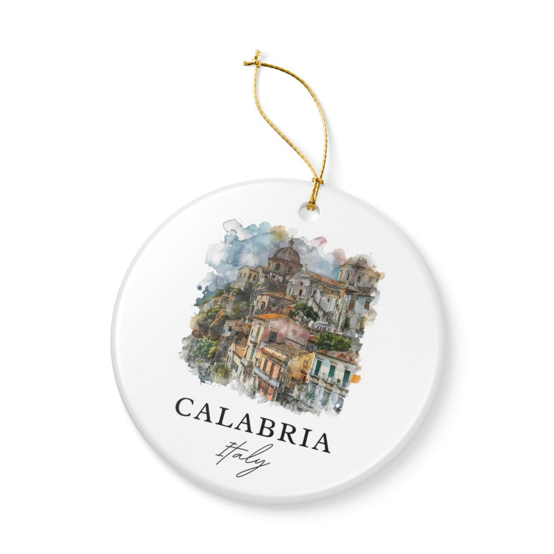 Calabria Italy Ornament: Unique Calabria Souvenir, Calabria Italy Xmas Decor, and Authentic Calabria Gift