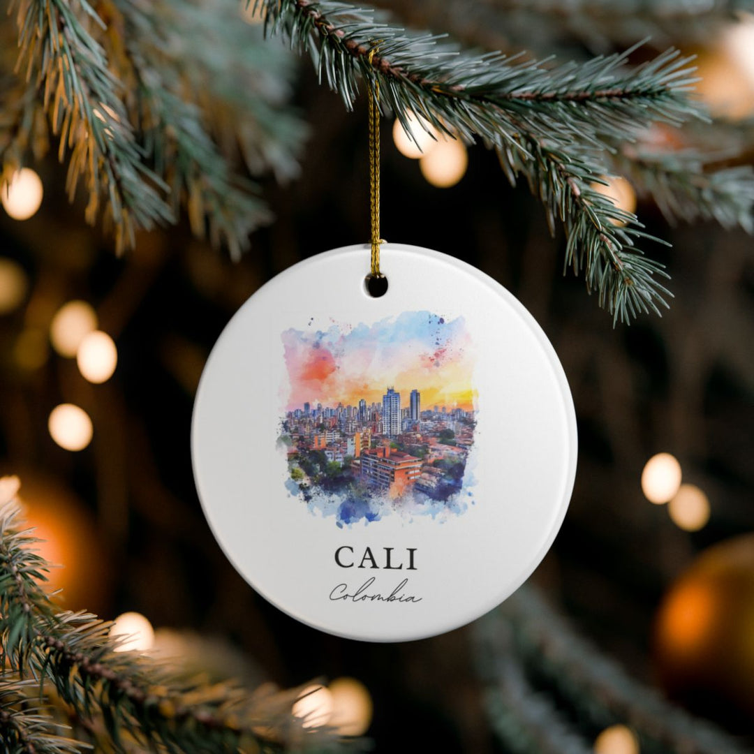 Cali Colombia Ornament: Unique Cali Colombia Souvenir, Cali Colombia Xmas Decor, and Authentic Cali Colombia Gift