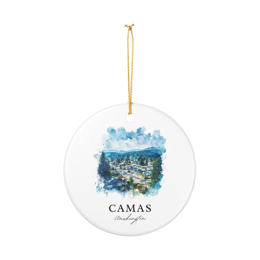 Camas Washington USA Ornament: Unique Camas Souvenir, Camas Washington Xmas Decor, and Authentic Camas Gift