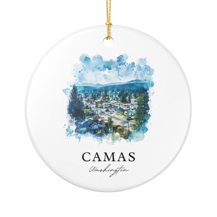 Camas Washington USA Ornament: Unique Camas Souvenir, Camas Washington Xmas Decor, and Authentic Camas Gift