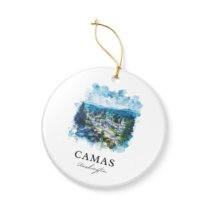 Camas Washington USA Ornament: Unique Camas Souvenir, Camas Washington Xmas Decor, and Authentic Camas Gift