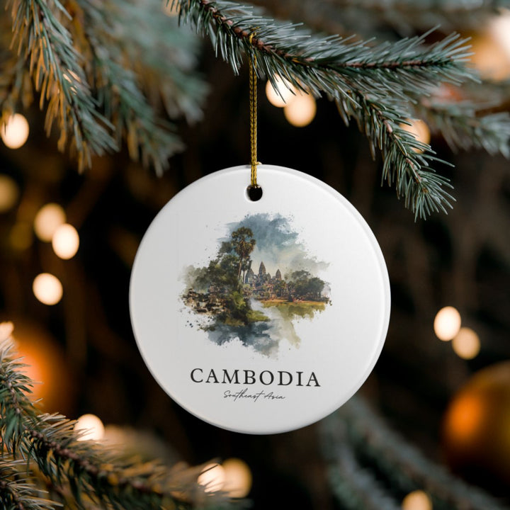 Cambodia Ornament: Unique Cambodia Souvenir, Cambodia Xmas Decor, and Authentic Cambodia Gift